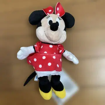 미니 마우스 봉제 인형 약 24cm 물방울 패턴