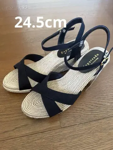 ZAPATEAD 샌들 24.5cm 블랙