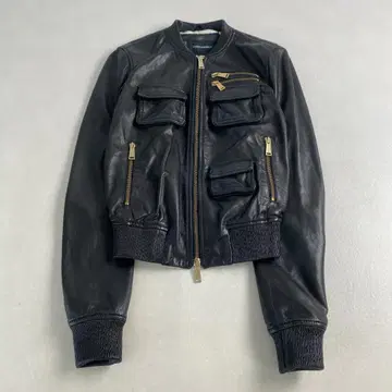 디스퀘어드 가죽 자켓 DSQUARED2 램 가죽