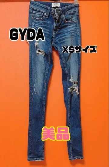 GYDA 데미지 스키니 데님 XS 사이즈