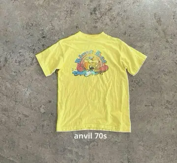 anvil 70s Print Tee 초기 블랙 택 USA제
