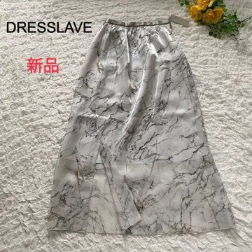 새상품 DRESSLAVE 드레스레이브 롱 스커트 대리석 패턴 I 라인
