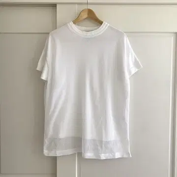 UNITED ARROWS 메쉬 오버 사이즈 TEE 화이트 새상품급