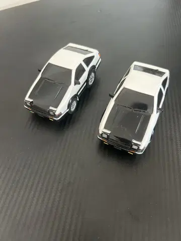 AE86 미니카 2대 세트 화이트/블랙