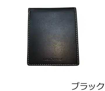 블랙 가죽 반지갑
