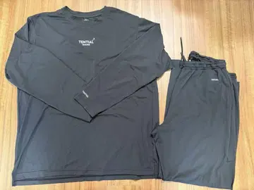 TENTIAL BAKUNE Mesh 긴팔 셋업 XL 사이즈 블랙