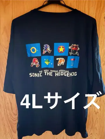 [새상품] SONIC SEGA 소닉 헤지호그 반팔 티셔츠 4L