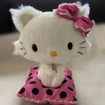 챠미 키티 슈퍼 DX 쿠션 포함 봉제 인형 2005 프라이스 택 포함