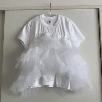 noir kei ninomiya 느와르 튤이 달린 티셔츠 XS 새상품