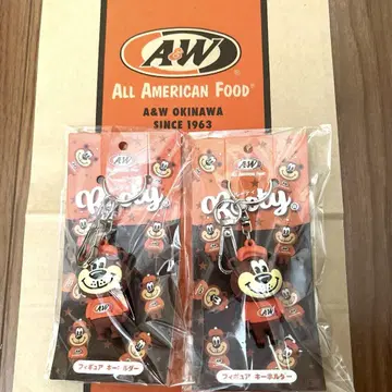 A&W 곰 키링 세트 오키나와 한정판 엔더