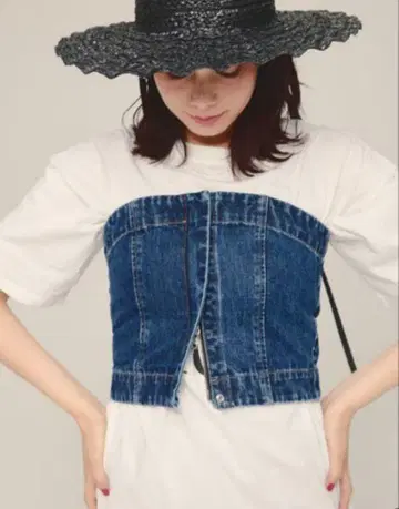 [el.] Denim Bustier 데님 뷔스티에 JEANASIS