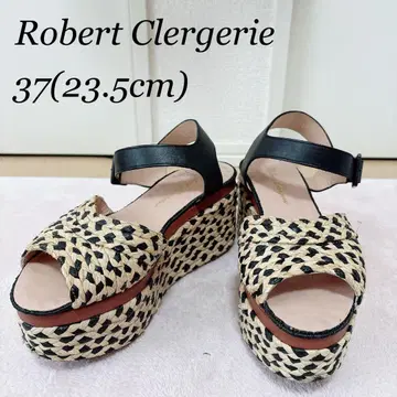 Robert Clergerie 23.5cm 통굽 샌들 베이지 779