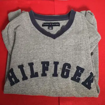 TOMMY HILFIGER 타미힐피거 V넥 긴팔 티셔츠