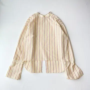 로쿠 STRIPE LONG CUFFS SHIRTS 스트라이프 롱 셔츠