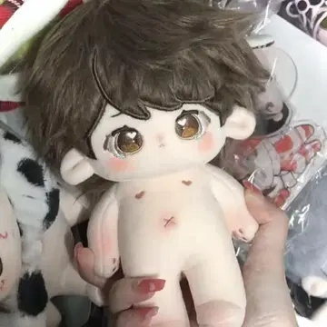 목화 인형 20cm 무속성 봉제 인형 스켈레톤 포함
