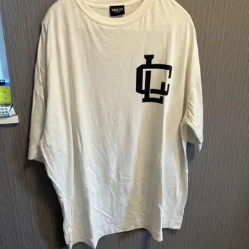 LOCKER 로고 프린트 화이트 티셔츠