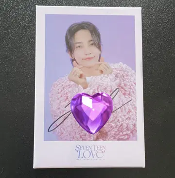 SEVENTEEN 정한 친필 사인 포함 캔뱃지 LOVE