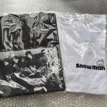 SnowMan 티셔츠 화이트 블랙 스타디움 국립 닛산
