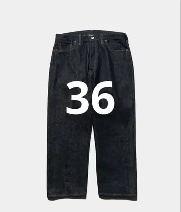 a.presse 24AW 워시드 데님 와이드 팬츠 36