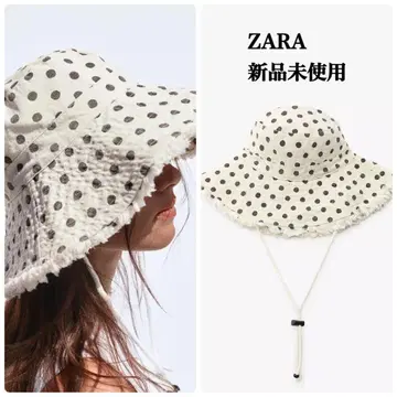 완판템 ZARA 도트 무늬 버킷 햇 새상품 택 포함 M 사이즈
