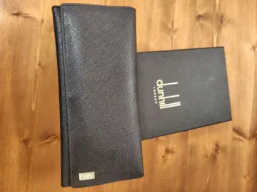 dunhill 블랙 가죽 장지갑