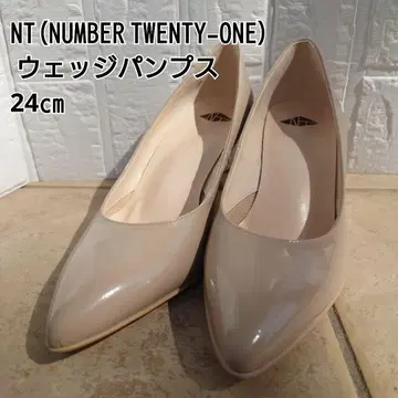 [ 새상품급 ] NT(NUMBER TWENTY-ONE) 웨지 펌프스