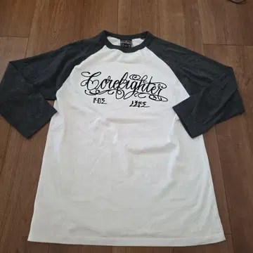 레어 corefighter 상의 티셔츠 롱 T 7부 기장 y2k