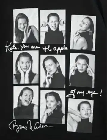 블루스웨버 사진 케이트 모스 티셔츠 Kate moss 모델