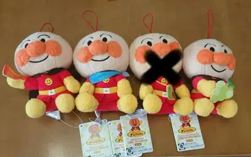 호빵맨 봉제 인형 4종 세트