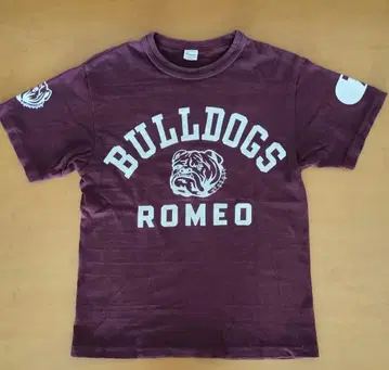 WAREHOUSE 웨어하우스 양면 프린트 Bulldogs T셔츠 S