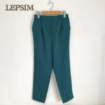 LEPSIM / 렙심 ] 크롭 팬츠 에메랄드 그린 [ S ] 캐주얼