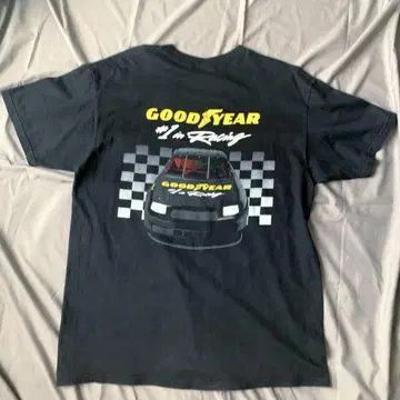 90's GOODYEAR 레이스 카 티셔츠 블랙