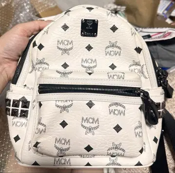 MCM DUNCRAN 화이트 백팩