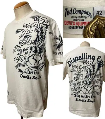 TEDMAN 테드맨 티셔츠 42 XL 상당 화이트 xpv