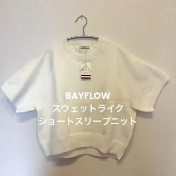 BAYFLOW 맨투맨 숏 슬리브 니트