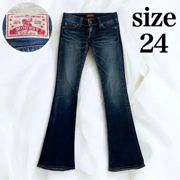 MOUSSY VINTAGE 플레어 데님 팬츠 일본제 size 24