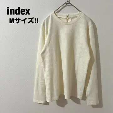 index 인덱스 화이트 롱T 긴팔 M 펄 예쁜 고급스러운 여성용
