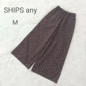 SHIPS any 쉽스 에니 도트 무늬 팬츠 세미 와이드 M