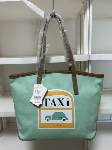 피코네 아체솔리 캔버스 TAXI 모티브 패턴 그린