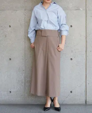 Liesse 리에스 말아 올린 허리 포인트 포인트 팬츠