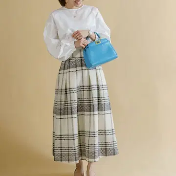Anplegant 앙플레강 웨스트 마크 턱 스커트 S