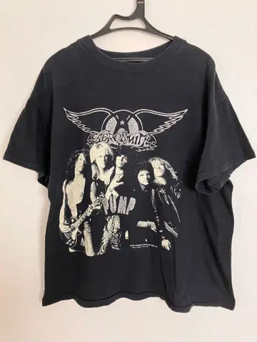 Aerosmith Pump Tour 티셔츠 L 사이즈 블랙