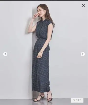 유나이티드 애로우즈 밴드 카라 블라우스