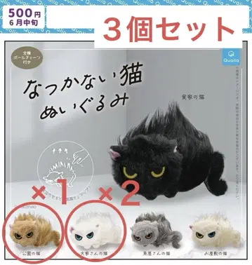 낯을 가리는 고양이 봉제 인형 집주인 x 2 공원 x 1