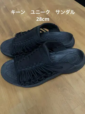 KEEN 블랙 샌들 유니크 28cm