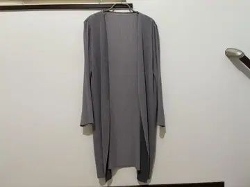 플리츠 롱 가디건