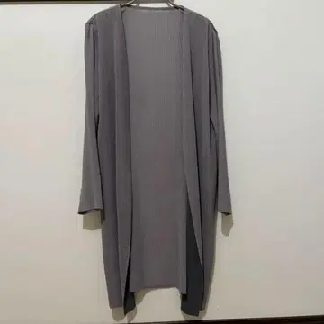 미사용품 플리츠 롱 가디건