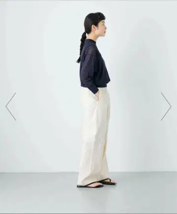 코튼 데님 이지 팬츠