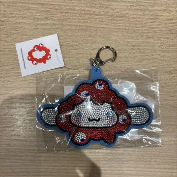 새상품 밋밋한 산리오 시나모롤 반짝이 가죽 키링