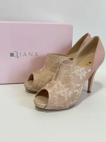 다이애나 하이힐 박스 포함 핑크 23.5cm
